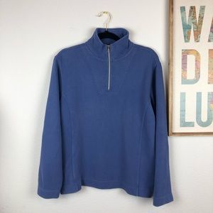 Tommy Bahama Zip Up Fleece Sweater Jacket Sz M
